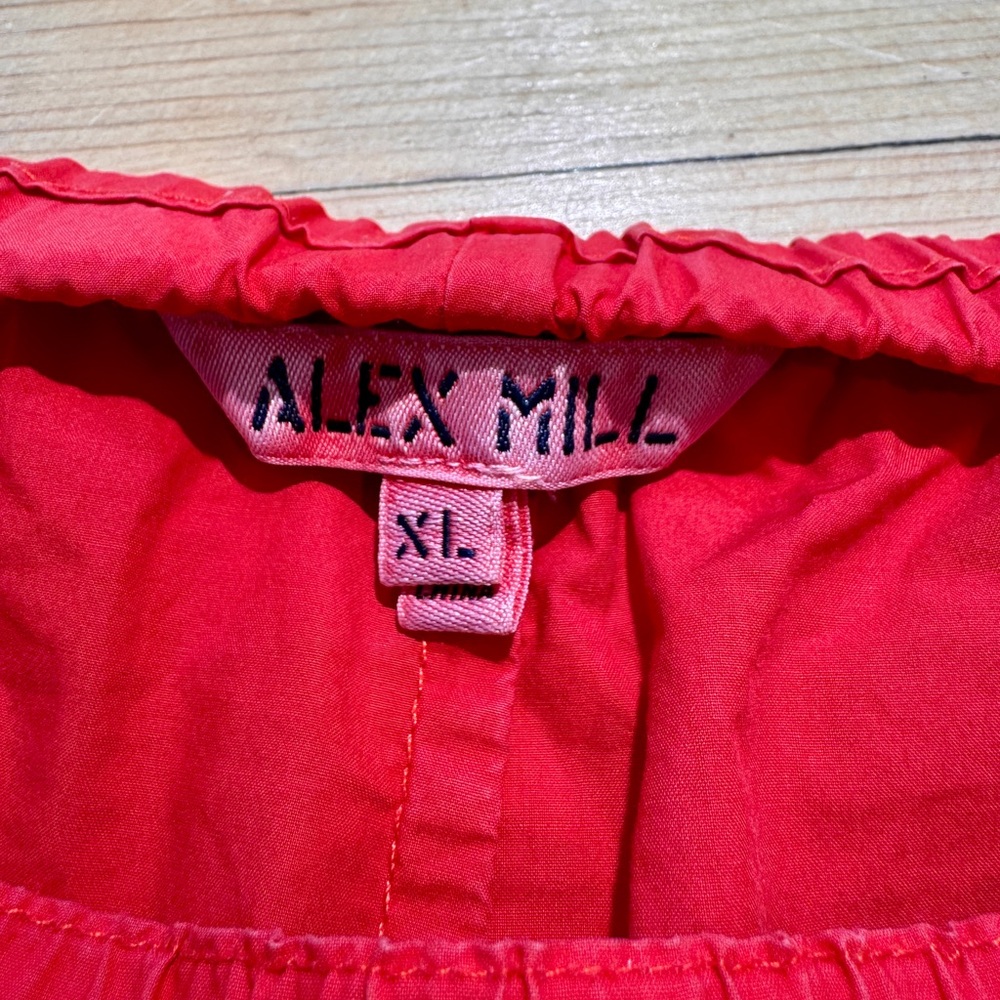 Alex Mill Bright Red A-Line Skirt XL Women EUC - Picture 2 of 5